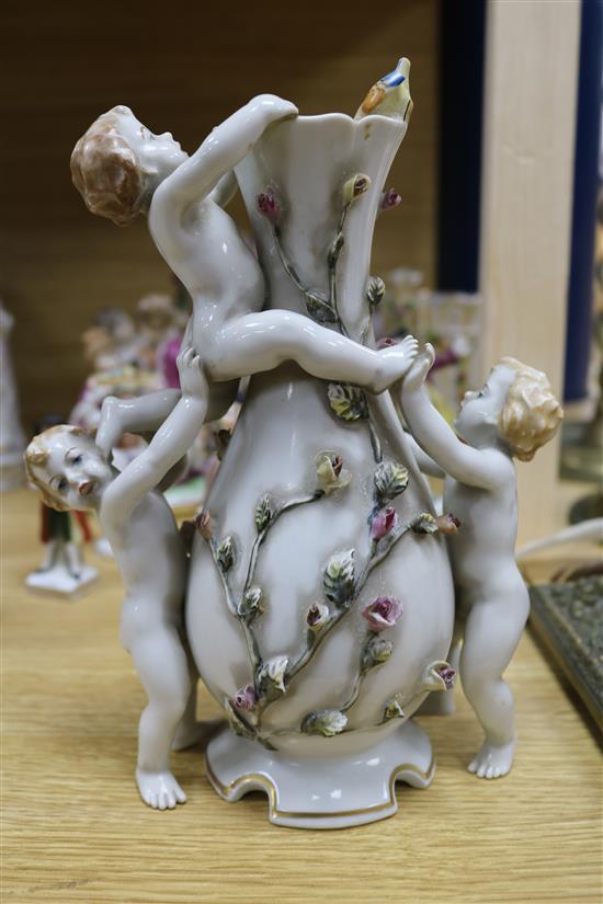 A collection of twelve Continental porcelain figures and groups